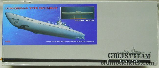 Gulfstream 1/350 German Type IXC U-Boat, 9302 plastic model kit